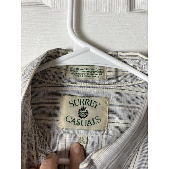 Vintage Surrey Casuals Men’s Dress Shirt 16 - Picture 2 of 4